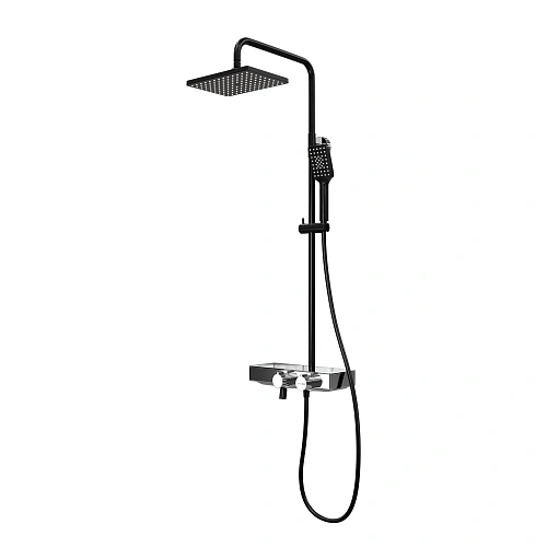 Душевая система WasserKRAFT A11401 Thermo с термостатом черный/хром Душевая система WasserKRAFT A11401 Thermo с термостатом черный/хром