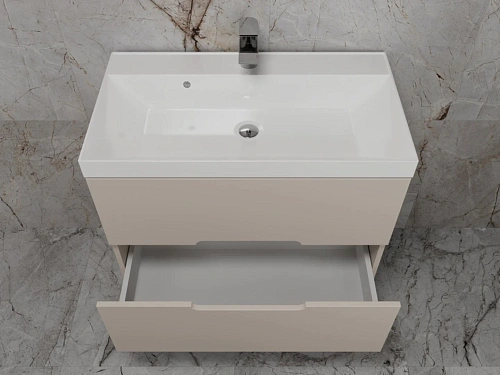 Тумба под раковину Style Line Матис 80, Classic 80, (2 ящика), крем, эмаль подвесная ЛС-00002308 Тумба под раковину Style Line Матис 80, Classic 80, (2 ящика), крем, эмаль подвесная ЛС-00002308