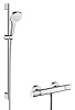 Картинка анонса товара «душевой гарнитур hansgrohe croma select e vario/ecostat comfort combi 27082400 со смесителем и штанг»