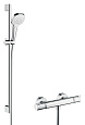 Душевой гарнитур Hansgrohe Croma Select E Vario/Ecostat Comfort Combi 27082400 со смесителем и штанг Душевой гарнитур Hansgrohe Croma Select E Vario/Ecostat Comfort Combi 27082400 со смесителем и штанг