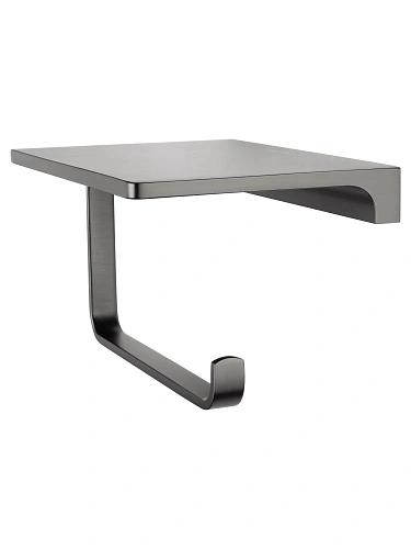 Держатель туалетной бумаги Wonzon & Woghand ECLIPSE темный графит (WW-9126-BGM) с полкой Держатель туалетной бумаги Wonzon & Woghand ECLIPSE темный графит (WW-9126-BGM) с полкой