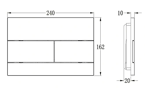 Клавиша смыва Vincea VFP-203MB черный Клавиша смыва Vincea VFP-203MB черный