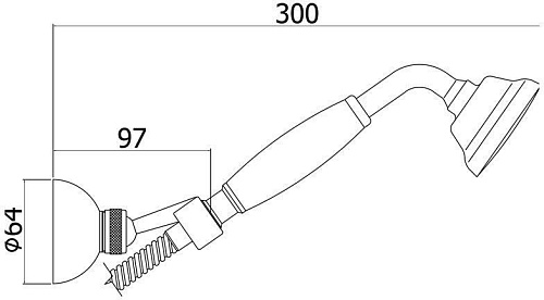 Душевой гарнитур Paffoni Belinda ZDUP035CR Душевой гарнитур Paffoni Belinda ZDUP035CR