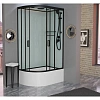 Душевая кабина Frank F412/2R М правосторонняя Black черный профиль матовое стекло 120x80 20076 Душевая кабина Frank F412/2R М правосторонняя Black черный профиль матовое стекло 120x80 20076