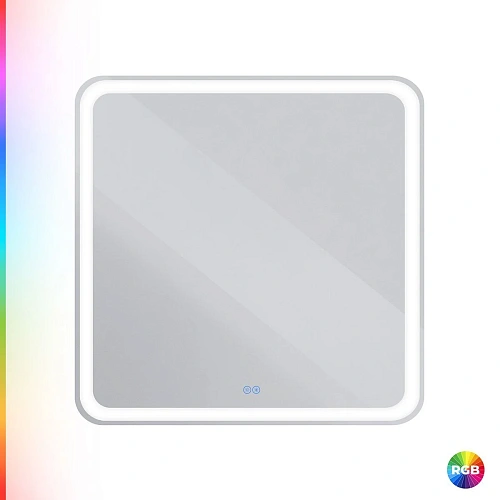 Зеркало CEZARES MULTICOLORE с подсветкой RGB и сенсорным выключателем CZR-SPC-MC-800-800-RGB-TCH 800x800x30 Зеркало CEZARES MULTICOLORE с подсветкой RGB и сенсорным выключателем CZR-SPC-MC-800-800-RGB-TCH 800x800x30