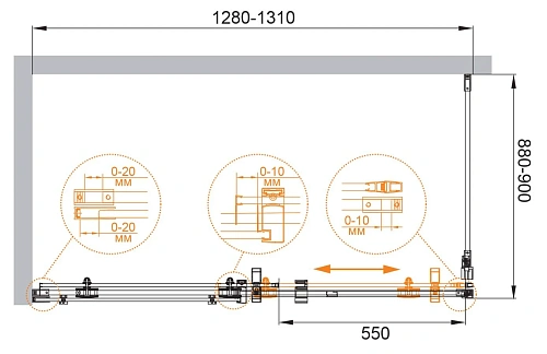 Душевой уголок CEZARES STYLUS-O-M-AH-1-130/90-C-Cr 130x90см стекло прозрачное, профиль хром Душевой уголок CEZARES STYLUS-O-M-AH-1-130/90-C-Cr 130x90см стекло прозрачное, профиль хром