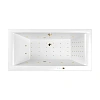 Акриловая ванна WHITECROSS Savia Duo 170x80 "NANO" золото гидромассажная 0103.170080.100.NANO.GL
