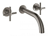 Картинка анонса товара «смеситель для раковины grohe atrio new, настенный монтаж, темный графит матовый (20164al3) на 3 отве»
