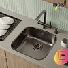 Кухонная мойка IDDIS Mat (MAT44GMi77) нержавеющая сталь, графит, 446x446 Кухонная мойка IDDIS Mat (MAT44GMi77) нержавеющая сталь, графит, 446x446