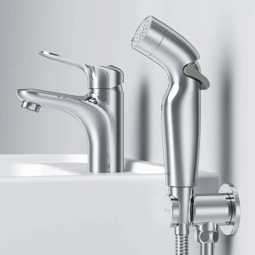 Смеситель для раковины AM.PM Sunny F85C03000 с гигиеническим душем, хром Смеситель для раковины AM.PM Sunny F85C03000 с гигиеническим душем, хром