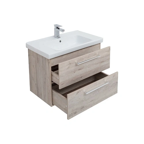 Тумба под раковину DREJA GIO, 80 см, подвесная, 2 ящика, дуб кантри 77.0104D Тумба под раковину DREJA GIO, 80 см, подвесная, 2 ящика, дуб кантри 77.0104D
