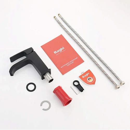 Смеситель для раковины Raglo R02.10.06, черный Смеситель для раковины Raglo R02.10.06, черный