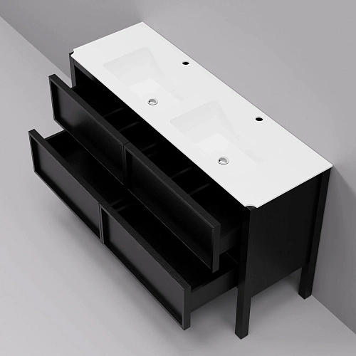 Тумба с раковиной ArtDecco Elisa 140 AES14F78D200 черный дуб Тумба с раковиной ArtDecco Elisa 140 AES14F78D200 черный дуб