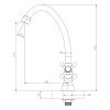Кран DECOROOM DR49010 для холодной воды