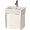 Картинка анонса товара «тумба под раковину duravit xviu xv4231lb122 подвесная 43.4 см белая глянцевый»
