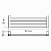 Полка WasserKRAFT Leine K-5011 для полотенец хром Полка WasserKRAFT Leine K-5011 для полотенец хром