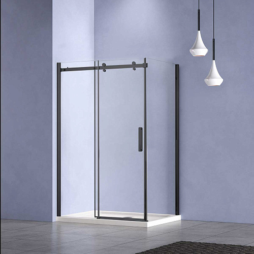 Душевой уголок Vincea Como-N VSR-4CN9016CLB 1600x900 черный стекло прозрачное Душевой уголок Vincea Como-N VSR-4CN9016CLB 1600x900 черный стекло прозрачное