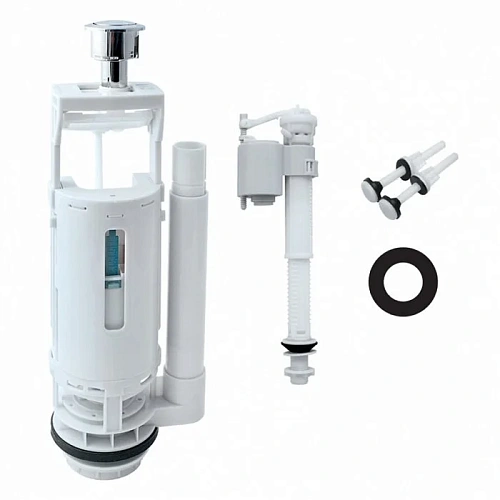 Арматура для бачка IDDIS (F012400-01K) нижний подвод, Тип А. круглая резинка Арматура для бачка IDDIS (F012400-01K) нижний подвод, Тип А. круглая резинка