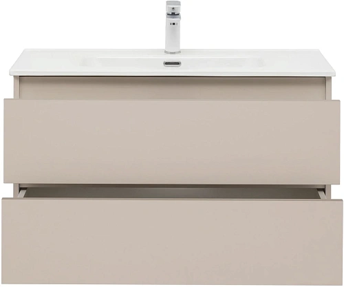 Тумба под раковину Aquanet Вега 2.0 90 бежевый 00337944 подвесная Тумба под раковину Aquanet Вега 2.0 90 бежевый 00337944 подвесная