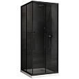 Душевой уголок ABBER Schwarzer Diamant AG02090BDTH 90x90 см универсальный, профиль черный, стекло тонированное Душевой уголок ABBER Schwarzer Diamant AG02090BDTH 90x90 см универсальный, профиль черный, стекло тонированное