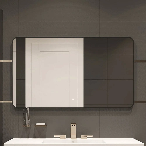 Зеркало DIWO Кострома 120 черное, с подсветкой светодиодной, прямоугольное, настенное 543512 Зеркало DIWO Кострома 120 черное, с подсветкой светодиодной, прямоугольное, настенное 543512