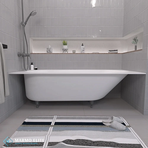 Ванна из искусственного камня Marmo-Elite Асти PW-180-80-2 1800x800 щелевой перелив, глянцевая Ванна из искусственного камня Marmo-Elite Асти PW-180-80-2 1800x800 щелевой перелив, глянцевая