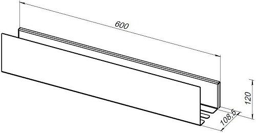 Полка Aquanet Магнум Н 60x12 белая матовая 00341538 Полка Aquanet Магнум Н 60x12 белая матовая 00341538