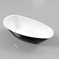 Ванна из искусственного камня WHITECROSS Spinel B 155x73 (черный/белый глянец) искусственный камень 0210.155073.10100 Ванна из искусственного камня WHITECROSS Spinel B 155x73 (черный/белый глянец) искусственный камень 0210.155073.10100