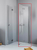 Картинка анонса товара «душевая дверь radaway essenza new kdd-b 90r без порога 385071-01-01rb»