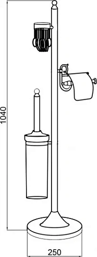 Стойка аксессуаров Boheme Brillante 10445 Стойка аксессуаров Boheme Brillante 10445