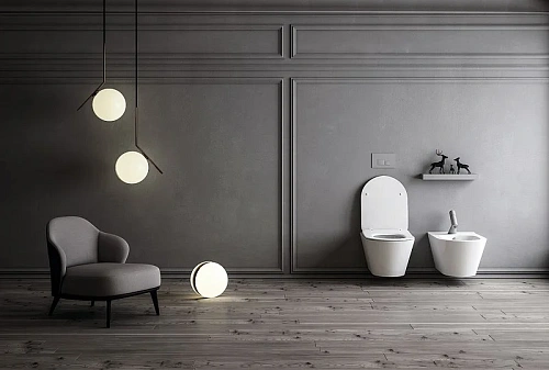 Унитаз подвесной Boheme Avva 972-2-MW с функцией биде белый матовый без сиденья Унитаз подвесной Boheme Avva 972-2-MW с функцией биде белый матовый без сиденья