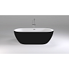 Картинка анонса товара «ванна отдельностоящая black&amp;white sb105 black акриловая 105sbbl»