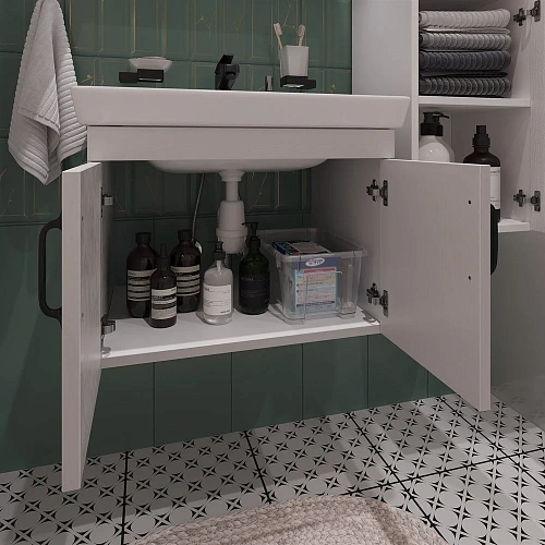 Комплект мебели DIWO Сочи 60 подвесная, белая 579268 Комплект мебели DIWO Сочи 60 подвесная, белая 579268