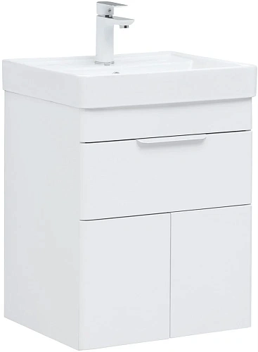 Тумба под раковину Aquanet Ирис new 50 белый глянец (1 ящик, 2 дверцы) 00310147 Тумба под раковину Aquanet Ирис new 50 белый глянец (1 ящик, 2 дверцы) 00310147