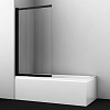 Картинка анонса товара «шторка на ванну wasserkraft dill 61s02-80ws wasserschutz черный»