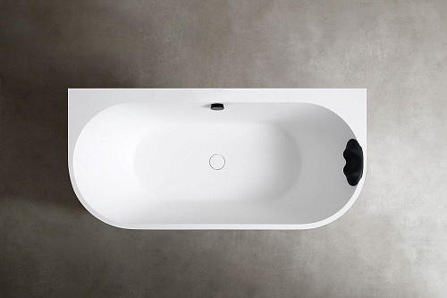 Ванна из искусственного камня ABBER AM9916BW 170x80 универсальная, черно-белая матовая, композитный камень Rock Ванна из искусственного камня ABBER AM9916BW 170x80 универсальная, черно-белая матовая, композитный камень Rock