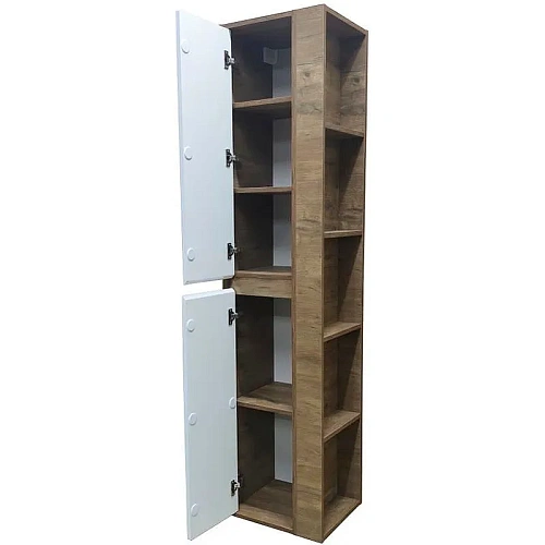 Шкаф-пенал Эстет Monaco Wood ФР-00010688 подвесной, с открытой полкой, правый 350х350х1747 Шкаф-пенал Эстет Monaco Wood ФР-00010688 подвесной, с открытой полкой, правый 350х350х1747