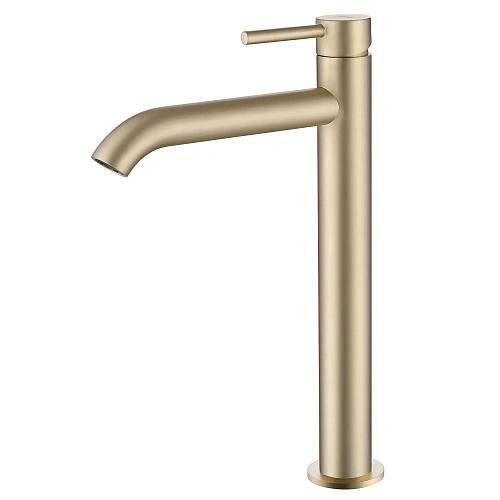 Смеситель для раковины ABBER Wasser Kreis AF8111G золото матовое Смеситель для раковины ABBER Wasser Kreis AF8111G золото матовое