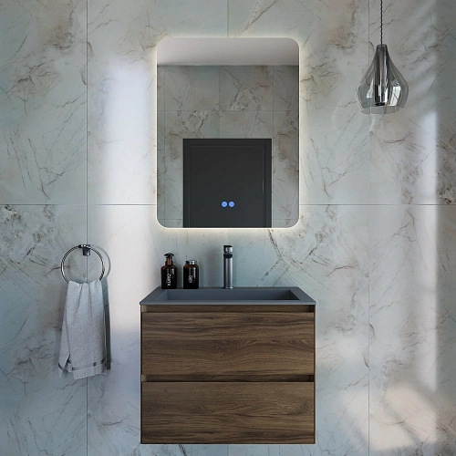 Тумба под раковину Vincea Luka 600 VMC-2L600CO подвесная, С.Oak Тумба под раковину Vincea Luka 600 VMC-2L600CO подвесная, С.Oak