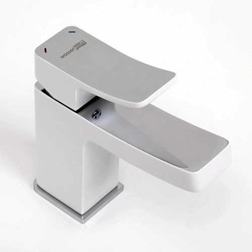 Смеситель для раковины WasserKRAFT Aller 1063WHITE белый/хром Смеситель для раковины WasserKRAFT Aller 1063WHITE белый/хром