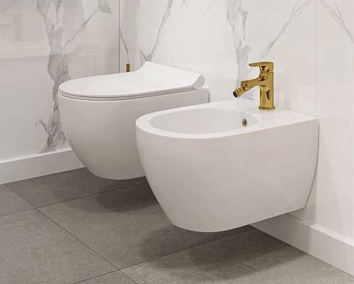 Комплект Унитаз подвесной Seramiksan Hill A031161H безободковый, с микролифтом + Система инсталляции 562805 Комплект Унитаз подвесной Seramiksan Hill A031161H безободковый, с микролифтом + Система инсталляции 562805