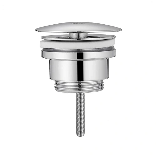 Донный клапан ABBER AF0012 без перелива, фиксированный, хром Донный клапан ABBER AF0012 без перелива, фиксированный, хром