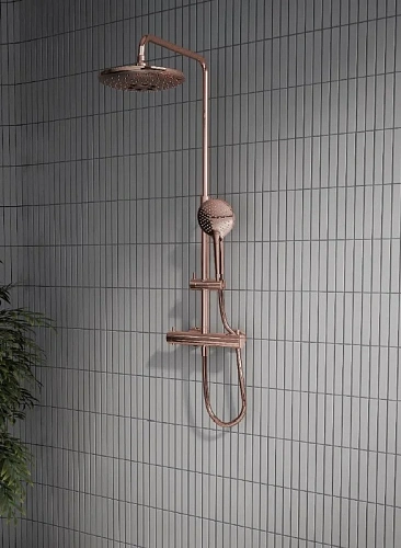 Душевая система Vitra Aquaheat A4720526EXP термостатическая, медь Душевая система Vitra Aquaheat A4720526EXP термостатическая, медь