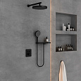 Душевая система Vincea Inspire VSFW-3I21T2RMB встраиваемая, термостатический, 2 режима, черный Душевая система Vincea Inspire VSFW-3I21T2RMB встраиваемая, термостатический, 2 режима, черный