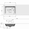 Раковина DREJA Wing 120 L (чаша слева) 100120L Раковина DREJA Wing 120 L (чаша слева) 100120L