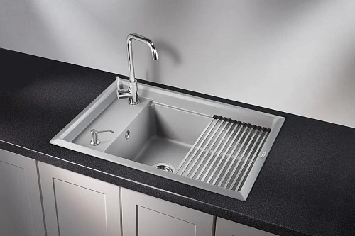 Кухонная мойка Granula KS-7305, АЛЮМИНИУМ, кварц 730х510 Кухонная мойка Granula KS-7305, АЛЮМИНИУМ, кварц 730х510