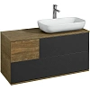 Тумба под раковину Aquaton Терра 105 дуб кантри, антрацит 1A246901TEKA0