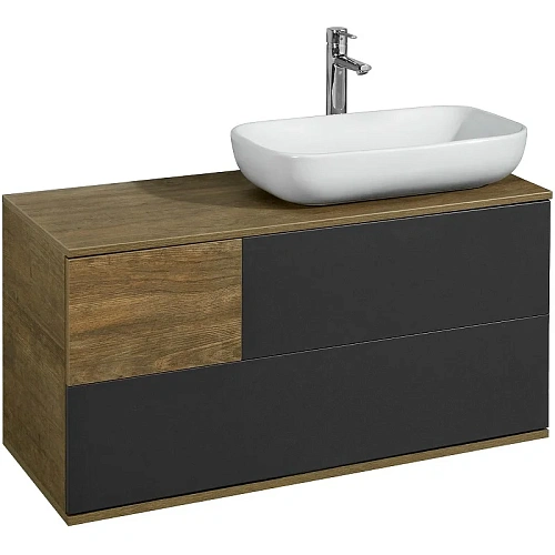 Тумба под раковину Aquaton Терра 105 дуб кантри, антрацит 1A246901TEKA0 Тумба под раковину Aquaton Терра 105 дуб кантри, антрацит 1A246901TEKA0