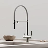 Смеситель для кухни SANCOS Imola SC4010BNwh с возможностью подключения фильтра для воды, брашированный никель с белым изливом Смеситель для кухни SANCOS Imola SC4010BNwh с возможностью подключения фильтра для воды, брашированный никель с белым изливом