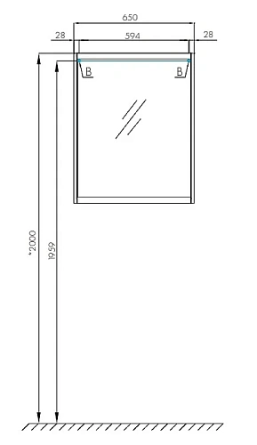 Зеркальный шкаф Aquaton Нортон 65 белый 1A249102NT010 Зеркальный шкаф Aquaton Нортон 65 белый 1A249102NT010